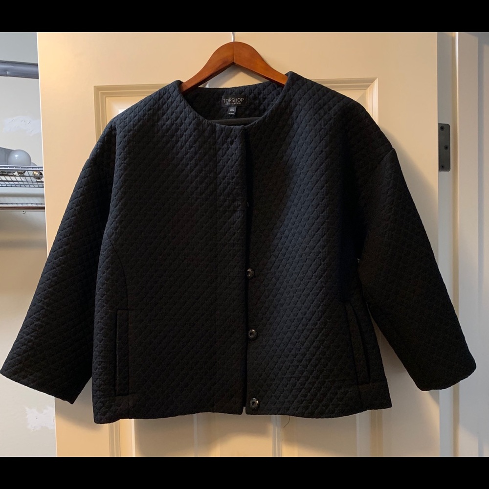 Top shop quilted blazer
